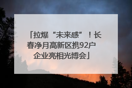 拉爆“未来感”！长春净月高新区携92户企业亮相光博会