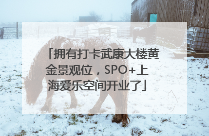 拥有打卡武康大楼黄金景观位，SPO+上海爱乐空间开业了