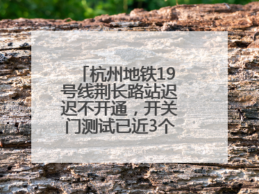 杭州地铁19号线荆长路站迟迟不开通，开关门测试已近3个月？回应来了
