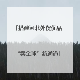 搭建河北外贸优品“卖全球”新通道