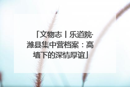 文物志丨乐道院·潍县集中营档案：高墙下的深情厚谊