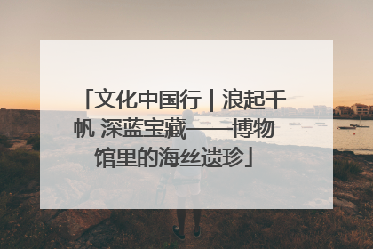 文化中国行｜浪起千帆 深蓝宝藏——博物馆里的海丝遗珍