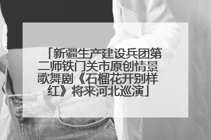 新疆生产建设兵团第二师铁门关市原创情景歌舞剧《石榴花开别样红》将来河北巡演