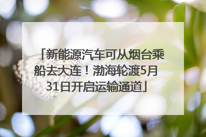 新能源汽车可从烟台乘船去大连！渤海轮渡5月31日开启运输通道