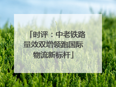 时评：中老铁路量效双增领跑国际物流新标杆