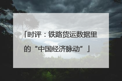 时评：铁路货运数据里的“中国经济脉动”