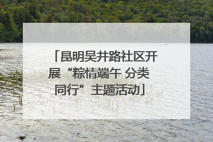昆明吴井路社区开展“粽情端午 分类同行”主题活动