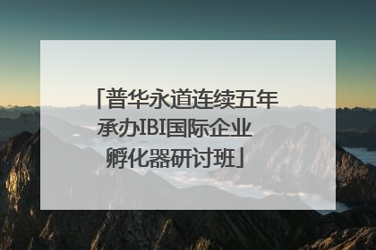 普华永道连续五年承办IBI国际企业孵化器研讨班