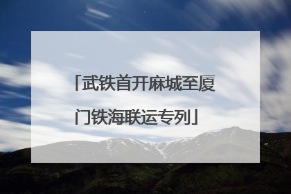武铁首开麻城至厦门铁海联运专列