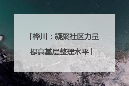 桦川：凝聚社区力量 提高基层整理水平