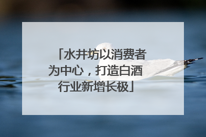水井坊以消费者为中心，打造白酒行业新增长极
