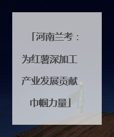 河南兰考：为红薯深加工产业发展贡献巾帼力量