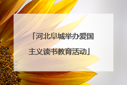 河北阜城举办爱国主义读书教育活动