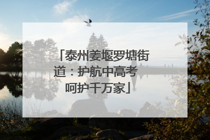 泰州姜堰罗塘街道：护航中高考 呵护千万家