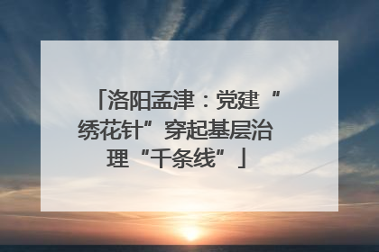 洛阳孟津：党建“绣花针”穿起基层治理“千条线”