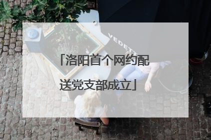 洛阳首个网约配送党支部成立