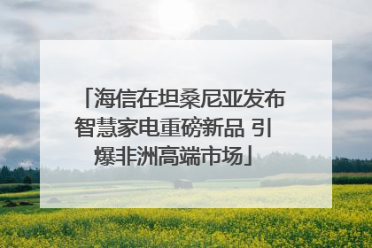 海信在坦桑尼亚发布智慧家电重磅新品 引爆非洲高端市场