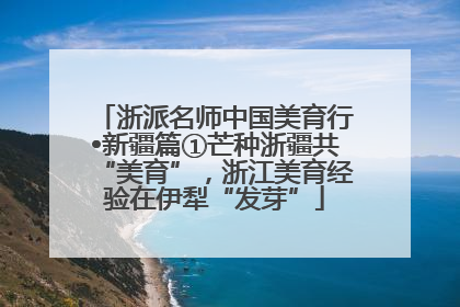 浙派名师中国美育行•新疆篇①芒种浙疆共“美育”，浙江美育经验在伊犁“发芽”