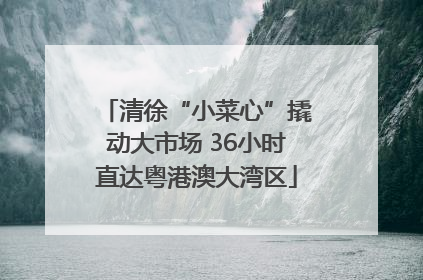 清徐“小菜心”撬动大市场 36小时直达粤港澳大湾区