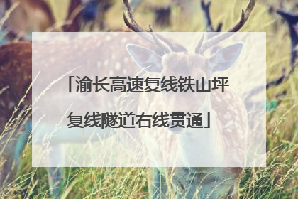 渝长高速复线铁山坪复线隧道右线贯通