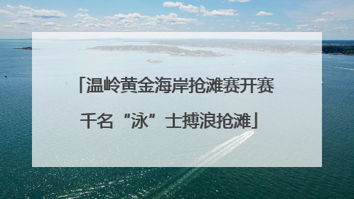 温岭黄金海岸抢滩赛开赛 千名“泳”士搏浪抢滩