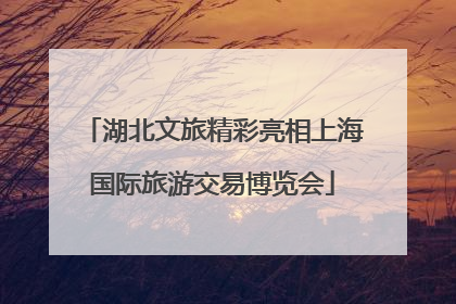 湖北文旅精彩亮相上海国际旅游交易博览会