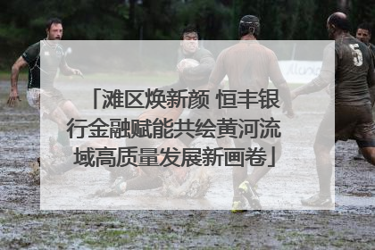 滩区焕新颜 恒丰银行金融赋能共绘黄河流域高质量发展新画卷
