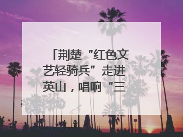 荆楚“红色文艺轻骑兵”走进英山，唱响“三大精神”