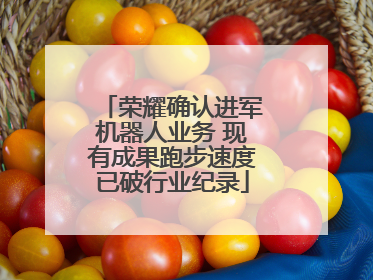 荣耀确认进军机器人业务 现有成果跑步速度已破行业纪录