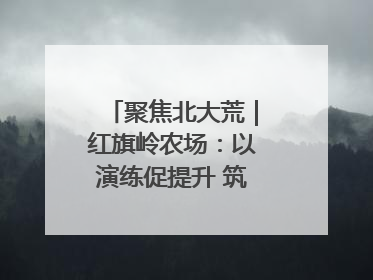 聚焦北大荒｜红旗岭农场：以演练促提升 筑牢平安基石