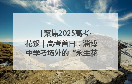 聚焦2025高考·花絮｜高考首日，淄博中学考场外的“永生花”传递温暖与祝福