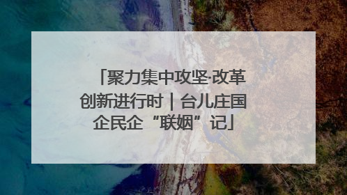 聚力集中攻坚·改革创新进行时|台儿庄国企民企“联姻”记