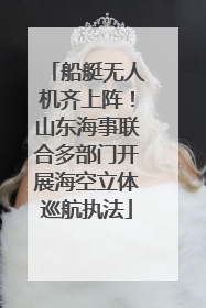 船艇无人机齐上阵！山东海事联合多部门开展海空立体巡航执法