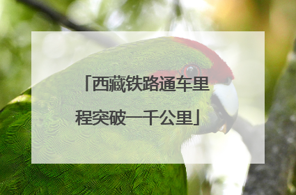 西藏铁路通车里程突破一千公里