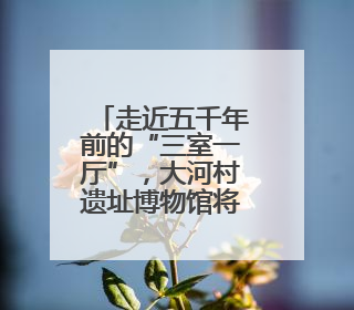 走近五千年前的“三室一厅”，大河村遗址博物馆将开