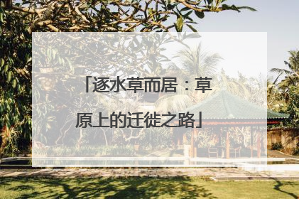 逐水草而居：草原上的迁徙之路