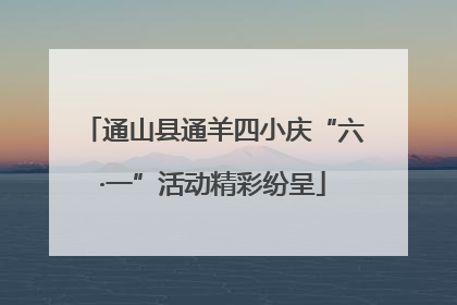 通山县通羊四小庆“六·一”活动精彩纷呈