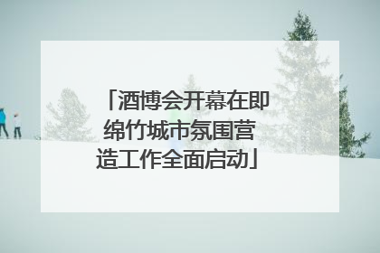 酒博会开幕在即 绵竹城市氛围营造工作全面启动