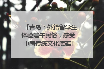 青岛：外籍留学生体验端午民俗，感受中国传统文化底蕴