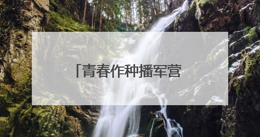 青春作种播军营 雷锋薪火照戎装