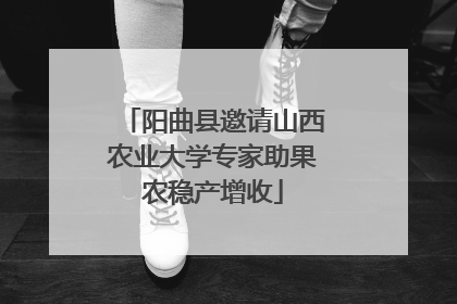 阳曲县邀请山西农业大学专家助果农稳产增收