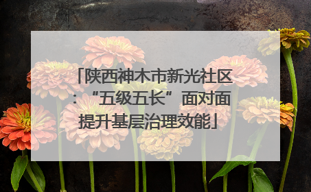 陕西神木市新光社区：“五级五长”面对面 提升基层治理效能