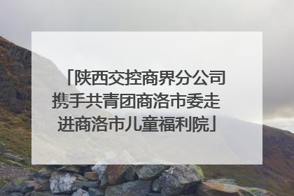 陕西交控商界分公司携手共青团商洛市委走进商洛市儿童福利院