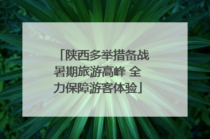 陕西多举措备战暑期旅游高峰 全力保障游客体验
