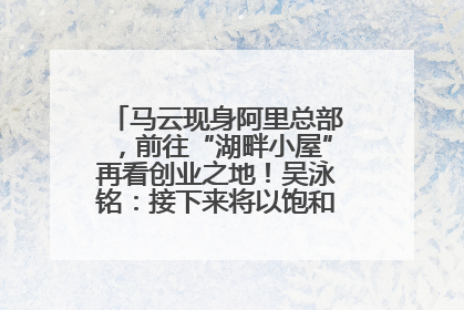 马云现身阿里总部，前往“湖畔小屋”再看创业之地！吴泳铭：接下来将以饱和式投入的打法，聚焦于几大核心战役