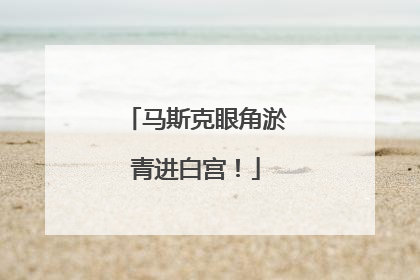 马斯克眼角淤青进白宫！