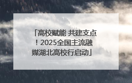 高校赋能 共建支点！2025全国主流融媒湖北高校行启动