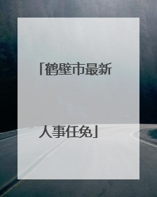 鹤壁市最新人事任免