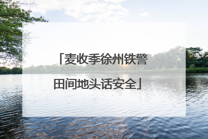 麦收季徐州铁警田间地头话安全