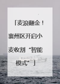 麦浪翻金！襄州区开启小麦收割“智能模式”